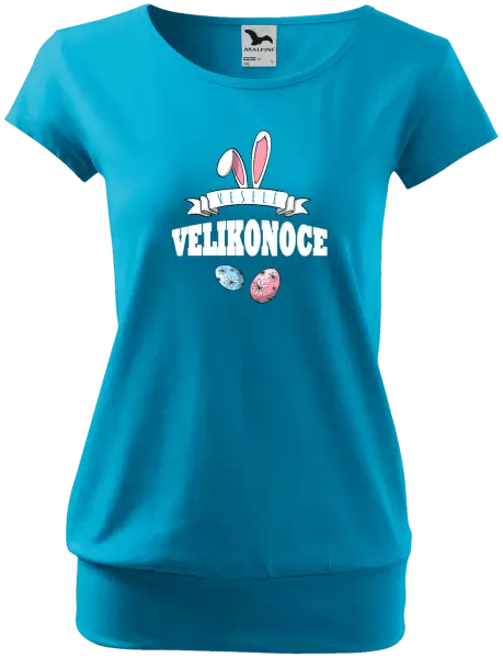 Dámské velikonoční tričko Veselé Velikonoce - uši