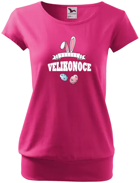 Dámské velikonoční tričko Veselé Velikonoce - uši