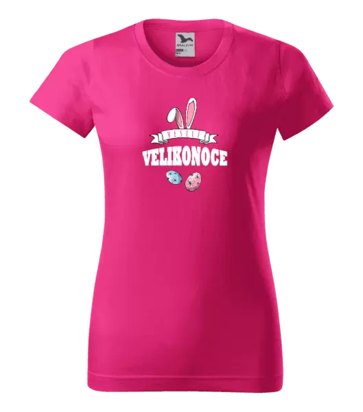 Dámské velikonoční tričko Veselé Velikonoce - uši