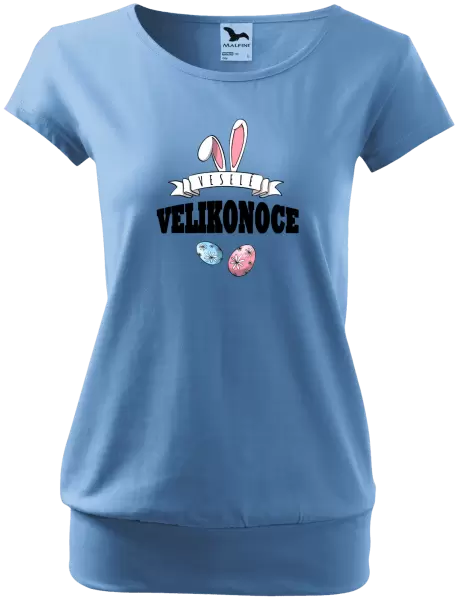 Dámské velikonoční tričko Veselé Velikonoce - uši