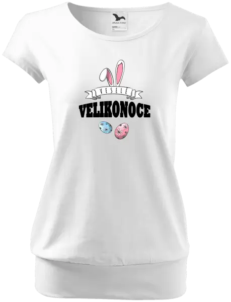 Dámské velikonoční tričko Veselé Velikonoce - uši