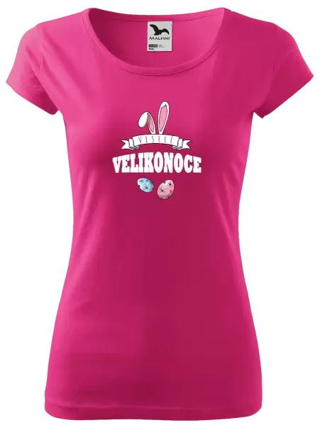 Dámské velikonoční tričko Veselé Velikonoce - uši