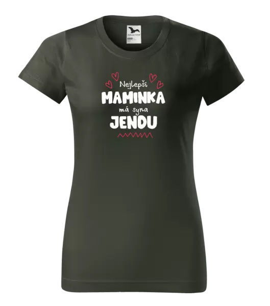 Dámské tričko Nejlepší maminka má syna - Jméno