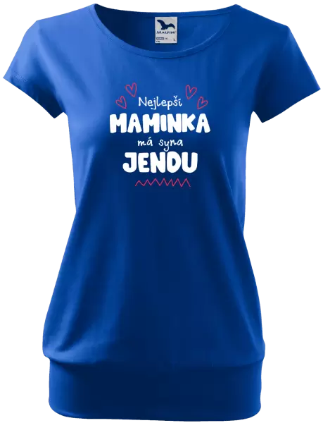 Dámské tričko Nejlepší maminka má syna - Jméno