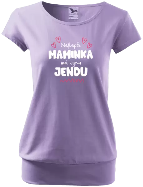 Dámské tričko Nejlepší maminka má syna - Jméno