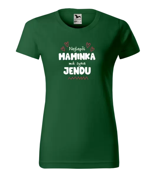 Dámské tričko Nejlepší maminka má syna - Jméno
