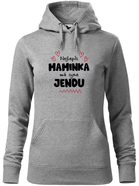 Dámská mikina Nejlepší maminka má syna - Jméno