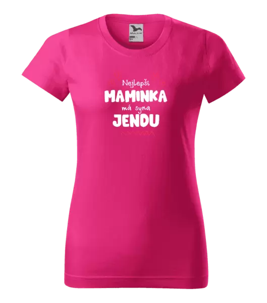 Dámské tričko Nejlepší maminka má syna - Jméno