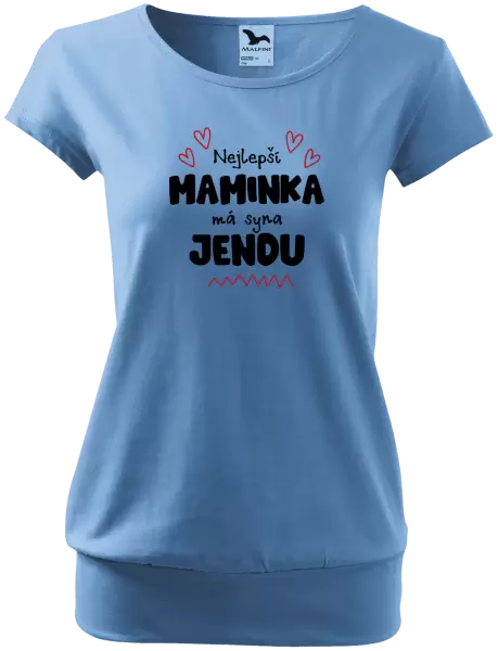 Dámské tričko Nejlepší maminka má syna - Jméno