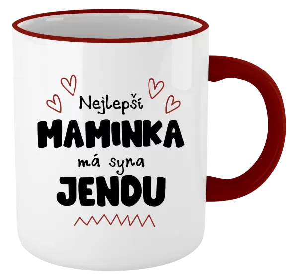 Hrnek Nejlepší maminka má syna - Jméno