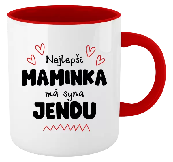 Hrnek Nejlepší maminka má syna - Jméno
