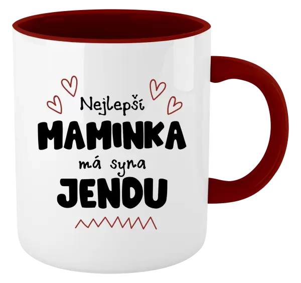 Hrnek Nejlepší maminka má syna - Jméno
