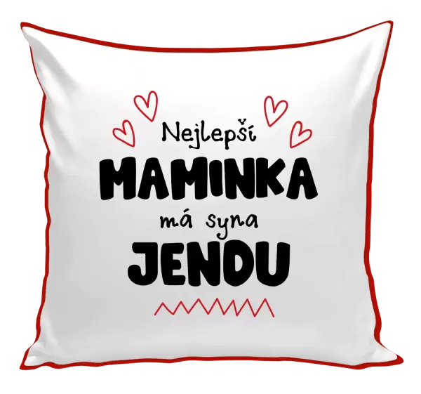 Polštář Nejlepší maminka má syna - Jméno