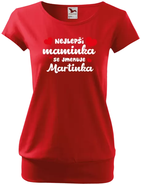 Dámské tričko Nejlepší maminka se jmenuje - Jméno