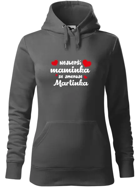 Dámská mikina Nejlepší maminka se jmenuje - Jméno