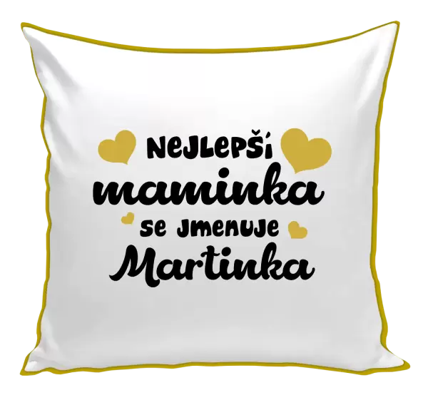 Polštář Nejlepší maminka se jmenuje - Jméno