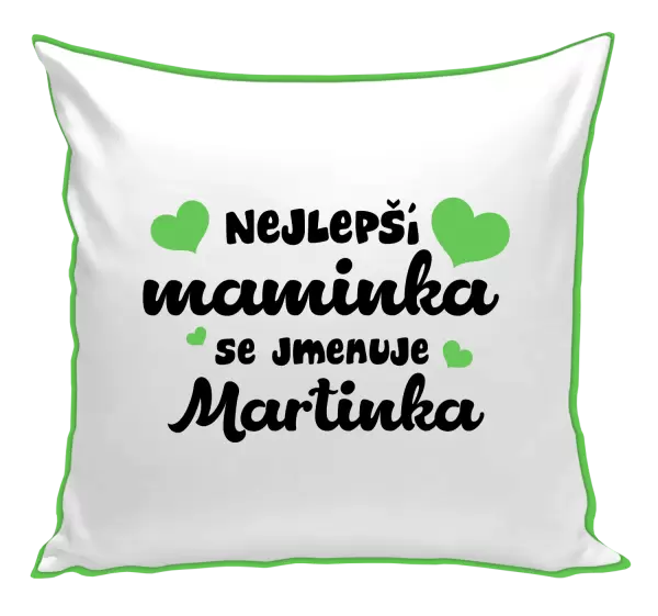 Polštář Nejlepší maminka se jmenuje - Jméno