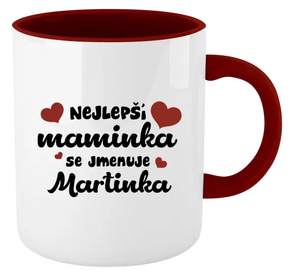 Hrnek Nejlepší maminka se jmenuje - Jméno