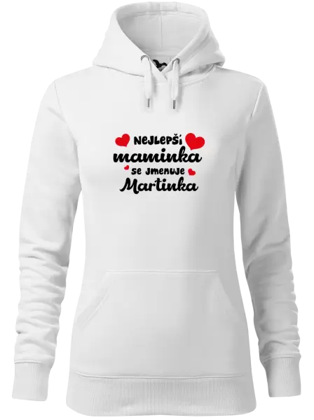Dámská mikina Nejlepší maminka se jmenuje - Jméno