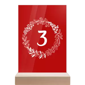 Plexi číslo stolu TOMA