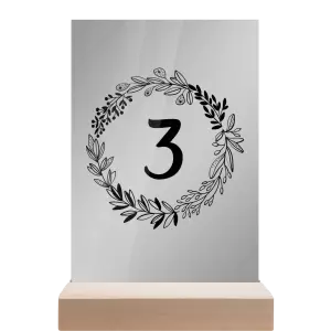 Plexi číslo stolu TOMA