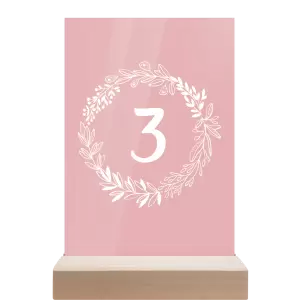 Plexi číslo stolu TOMA