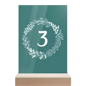 Plexi číslo stolu TOMA