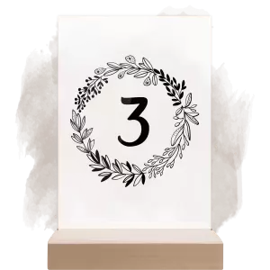 Plexi číslo stolu TOMA