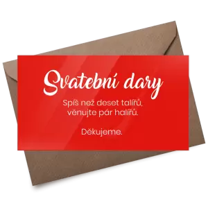 Plexi kartička dary TOMA