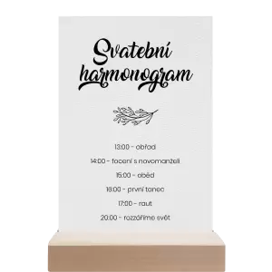 Papírový harmonogram TOMA