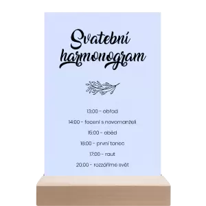 Papírový harmonogram TOMA