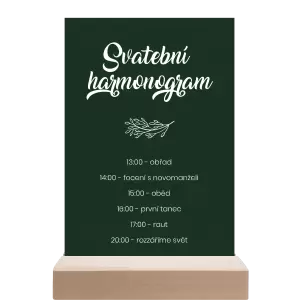 Papírový harmonogram TOMA