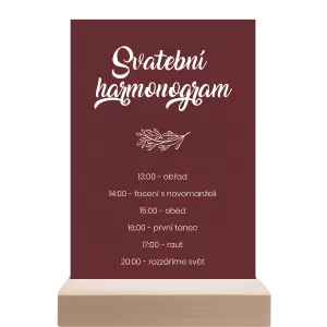 Papírový harmonogram TOMA