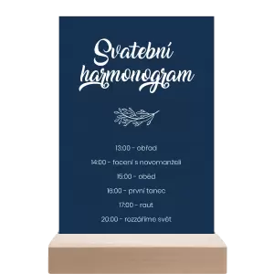 Papírový harmonogram TOMA