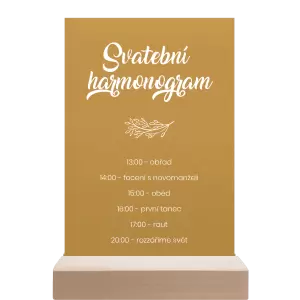 Papírový harmonogram TOMA