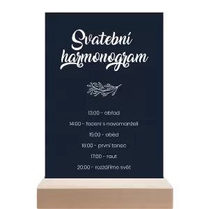 Papírový harmonogram TOMA