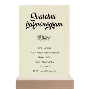 Papírový harmonogram TOMA