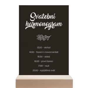 Papírový harmonogram TOMA