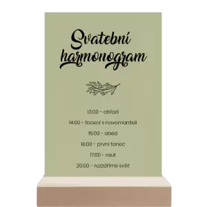 Papírový harmonogram TOMA