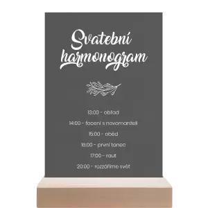 Papírový harmonogram TOMA