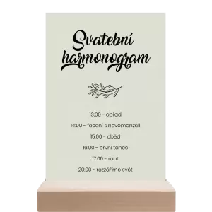 Papírový harmonogram TOMA