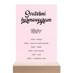 Papírový harmonogram TOMA