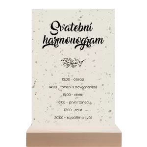 Papírový harmonogram TOMA