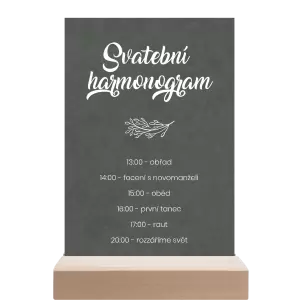 Papírový harmonogram TOMA