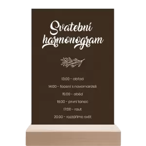 Papírový harmonogram TOMA