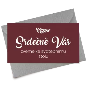 Papírová pozvánka TOMA