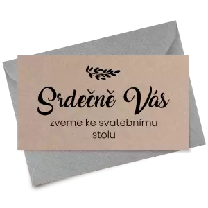 Papírová pozvánka TOMA