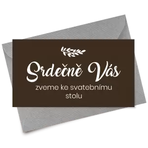 Papírová pozvánka TOMA