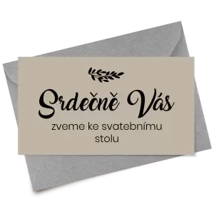 Papírová pozvánka TOMA