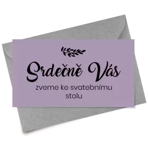 Papírová pozvánka TOMA